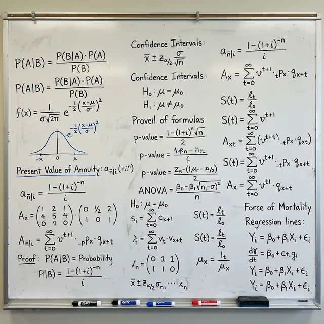 Whiteboard Math Formulas Background